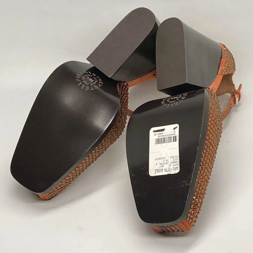 Stella McCartney Cowboy Crystal All Over Heels size 39.5